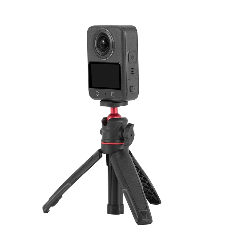 Extendable Vlog Tripod Selfie Stick with 360° Ball Head and 1/4-Inch Mount