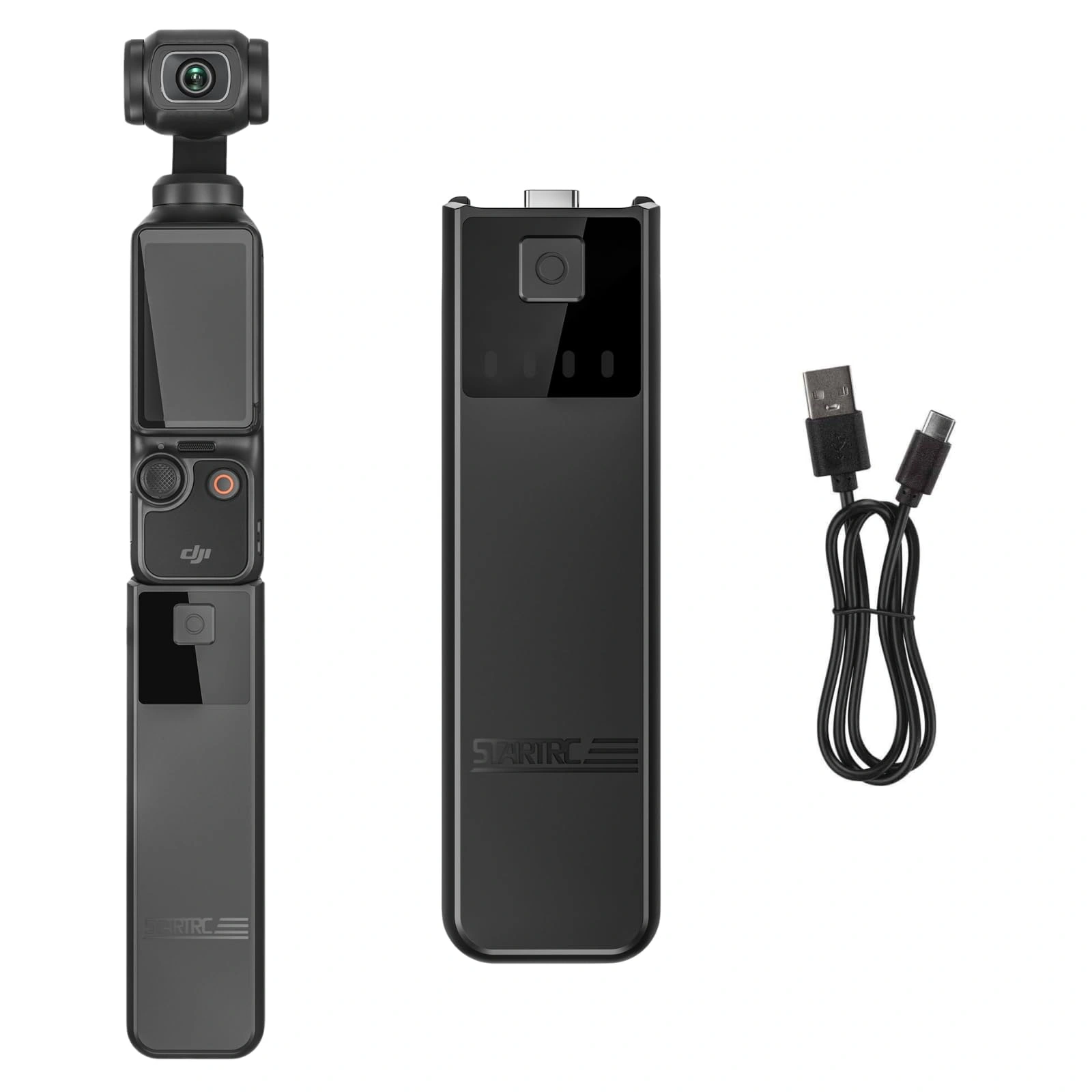 Charging Power Bank Grip 4000mAh  for DJI Pocket 3, Pocket 4 & Pocket 4 Pro